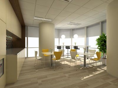 投资办公室-1000㎡-现代风效果图