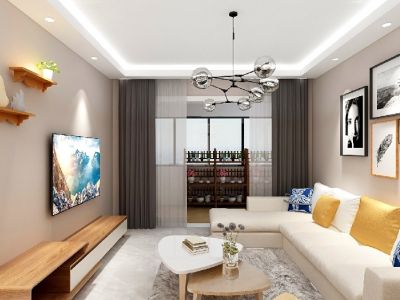 恒大雅苑-85㎡-现代风效果图