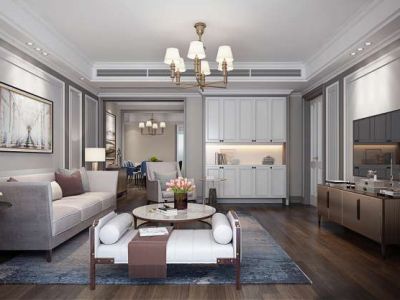 春柳公园-130㎡-现代风效果图