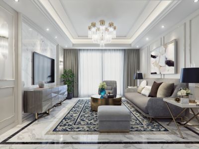 春柳公园-110㎡-现代风效果图