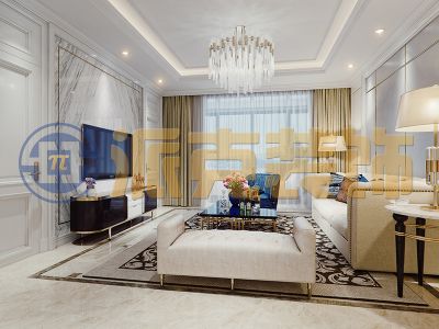 华通地中海郡-120㎡-现代风效果图