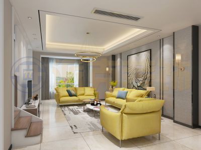 龙湖星海彼岸-210㎡-现代风效果图