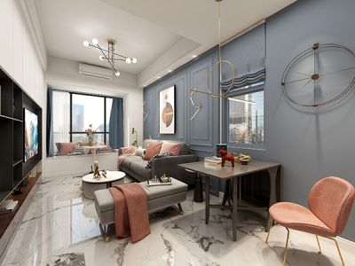 东城天下-106㎡-现代风效果图