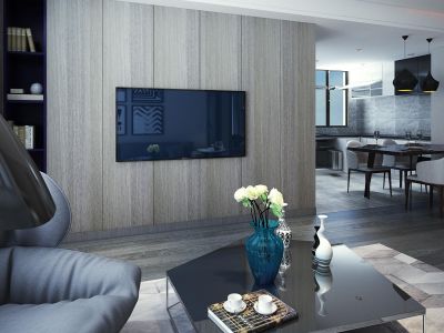 万科北宸天地-120㎡-现代风效果图