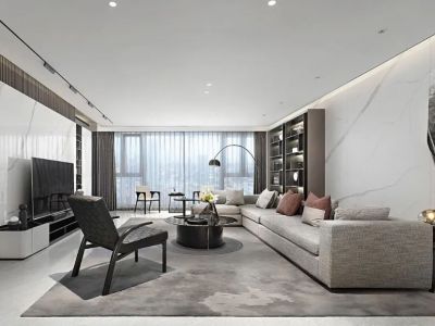 大华颐和华城-296㎡-现代风效果图