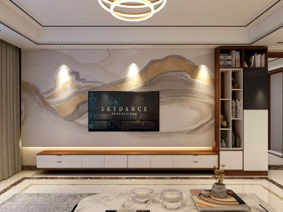 瑞马名门-172㎡-新中式风效果图