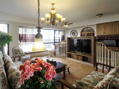 保利半岛-149㎡-混搭风效果图