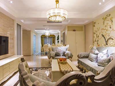 碧桂园云麓半山-149㎡-欧式风效果图