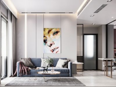 清苑新苑-110㎡-混搭风效果图