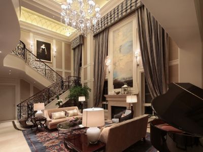 逸翠庄园-280㎡-绚丽风效果图