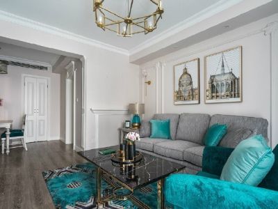 华洲城熙悦都-136㎡-现代风效果图