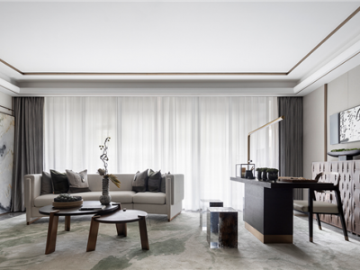 凯丹天地-150㎡-新中式风效果图