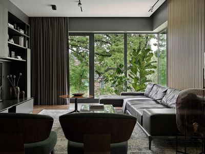 云峰原著-210㎡-简约风效果图