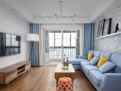 保利中央公馆-95㎡-北欧风效果图