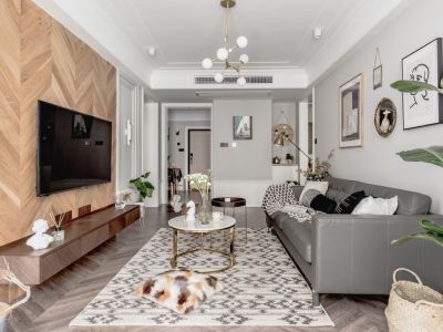 国华新都-105㎡-北欧风效果图