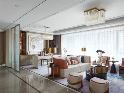 和成嘉业-124㎡-简约风效果图