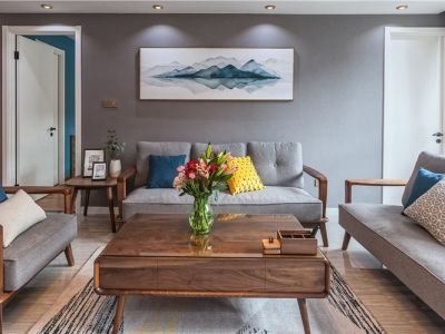 碧桂园·翡翠郡-115㎡-新中式风效果图