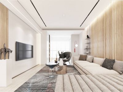 圣城锦苑100m?现代简约风格三居室装修案例