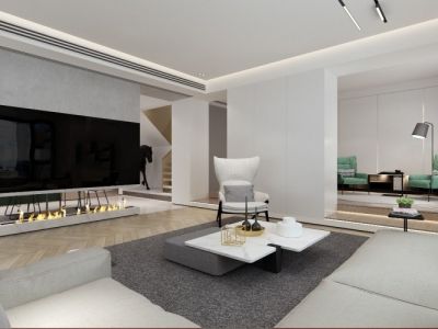 佘山银湖-320㎡-现代风效果图