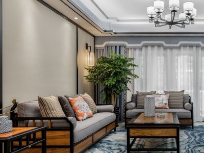 紫金华府-115㎡-新中式风效果图