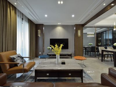 卓越荣津瀚海湾-110㎡-现代风效果图