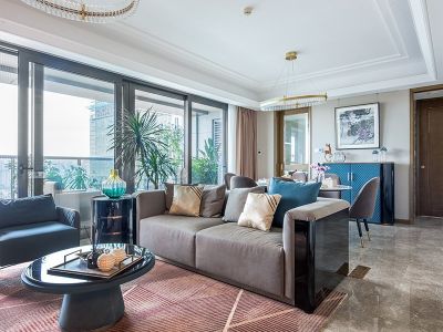 富力白鹭湾-129㎡-现代风效果图