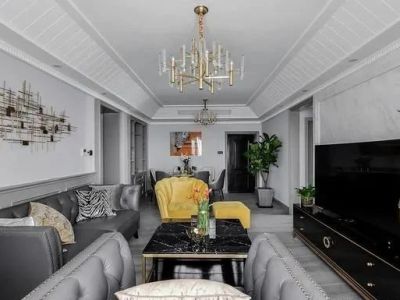 青云天下-133㎡-现代风效果图