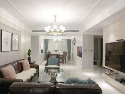 轻奢国际-131㎡-美式风效果图