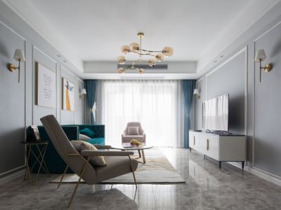 金科美湖湾-123㎡-现代风效果图