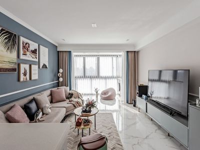 东城一品-102㎡-北欧风效果图