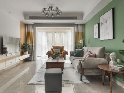 盛世上江城-93㎡-北欧风效果图