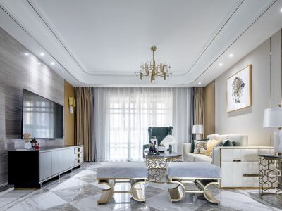 尚东国际-126㎡-简约风效果图