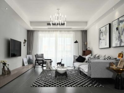 天林花园-115㎡-简约风效果图