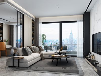 前城滨海花园-169㎡-现代风效果图