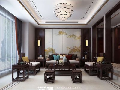 鲁商国际社区-220㎡-中式风效果图