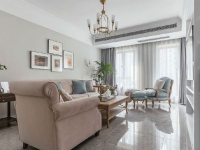 锦和城美式风三居室128平米装修设计案例