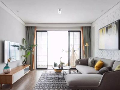 首创国际城-98㎡-北欧风效果图