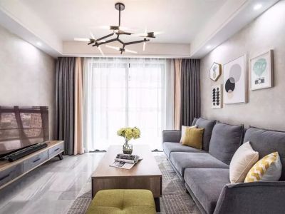 空港一号街区-130㎡-宜家风效果图