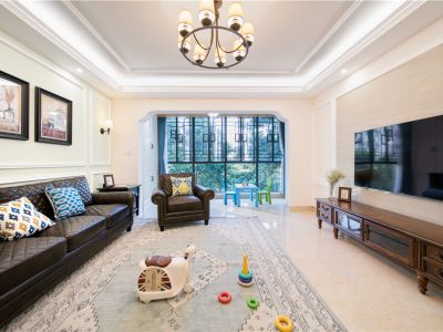 华润城润玺一期-150㎡-美式风效果图