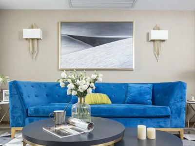 大连明珠-121㎡-轻奢风效果图