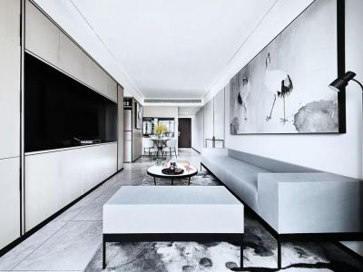 近水楼台-118㎡-现代风效果图