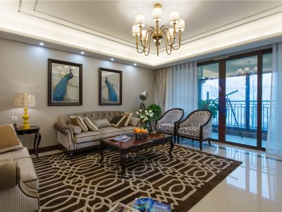 南滨帝景-128㎡-欧式风效果图