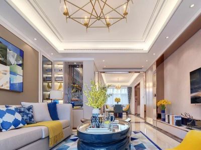 凯丽滨江-118㎡-现代风效果图