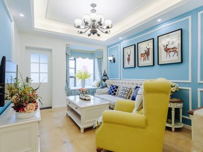 世纪锦江-126㎡-美式风效果图