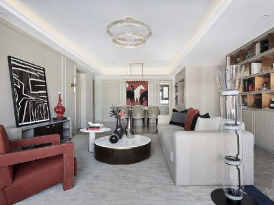 孔雀城大湖-130㎡-混搭风效果图