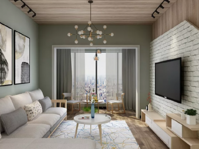 绿城华府92平米现代北欧风格装修案例