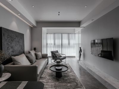 中铁悦龙东郡-90㎡-现代风效果图