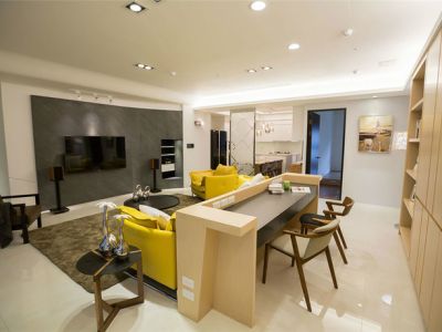 海亮大都汇-122㎡-现代风效果图