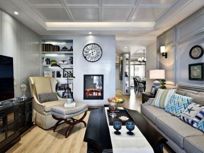 恒大名都-154㎡-美式风效果图