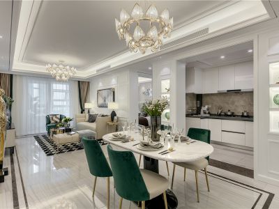 尚东国际-136㎡-现代风效果图